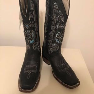 JB Dillon Black Cowboy Boots